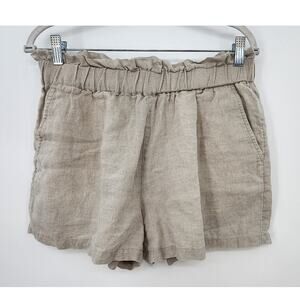 C & C California 100%‎ Linen Shorts Pull On Casual Size Medium